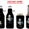 Load image into Gallery viewer, Personalised Cockatoo Stubby Holder Slim Line, Standard Size or Zip Up Style