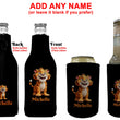 Load image into Gallery viewer, Personalised Tiger Stubby Holder Slim Line, Standard Size or Zip Up Style