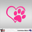 Load image into Gallery viewer, Heart And Paw Decal
