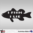 Load image into Gallery viewer, I Fish I Lie Decal