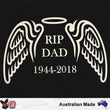 Load image into Gallery viewer, Custom RIP Memorial Angel Wings Decal