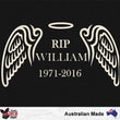 Load image into Gallery viewer, Custom RIP Memorial Angel Wings Decal