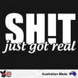 Load image into Gallery viewer, Shit Just Got Real Decal