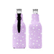 Load image into Gallery viewer, Purple Stars Stubby Holder Zip Up Bottle Holder Suits Cruiser 275ml Beer 330ml