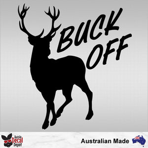 Buck Off Decal