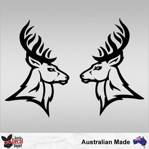 Deer Head Decal