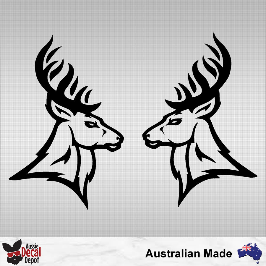 Deer Head Decal