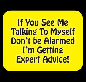 If You See Me Talking To Myself Fridge Magnet