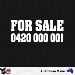 Custom For Sale Decal