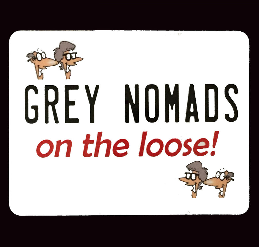 Grey Nomads On The Loose Fridge Magnet