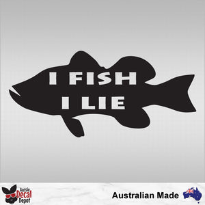 I Fish I Lie Decal