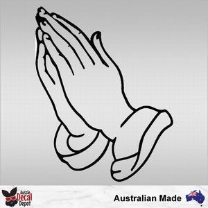 Praying Hands Decal