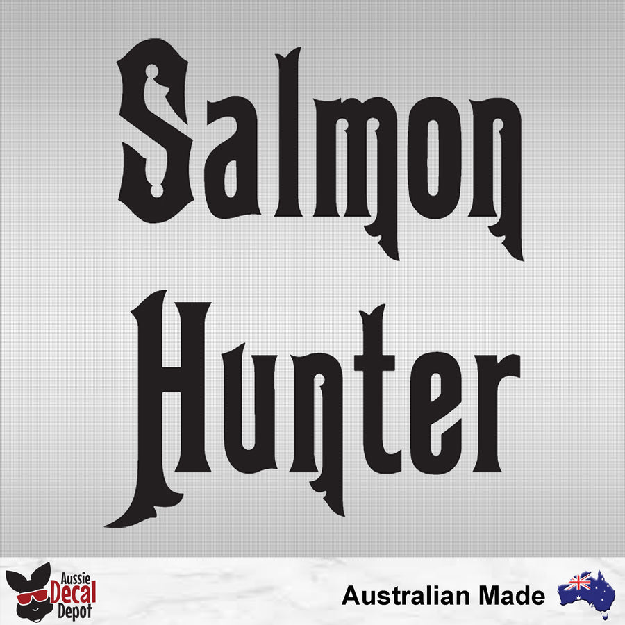 Salmon Hunter Decal