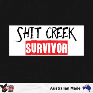 Shit Creek Survivor Sticker