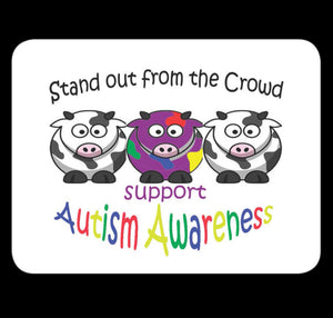 Stand Out From The Crowd Support Autism Awareness Fridge Magnet