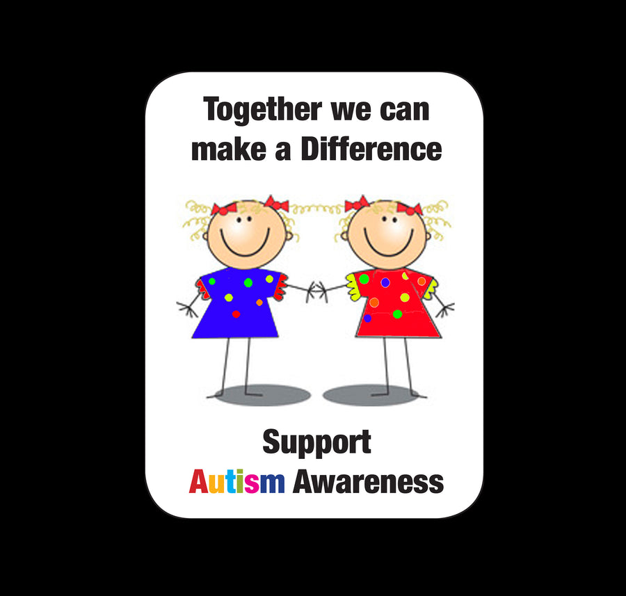 Together We Can Make A Difference Support Autism Awareness Fridge Magnet