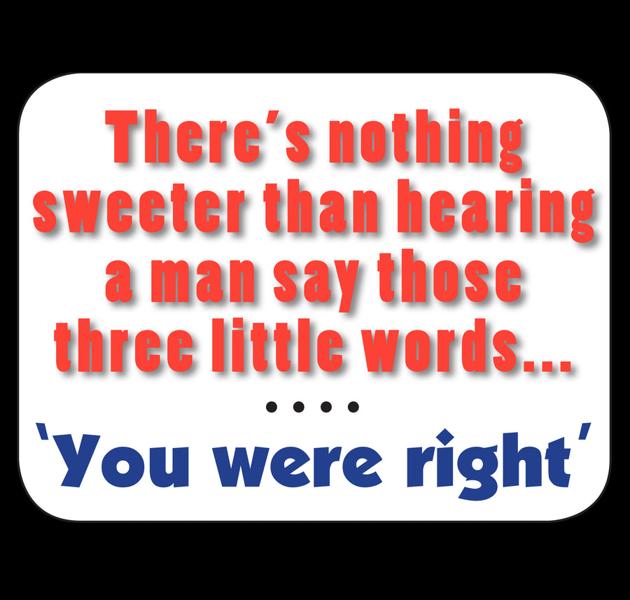 You Were Right Fridge Magnet