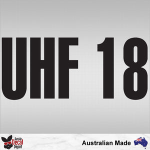 UHF 18 Decal 300mm