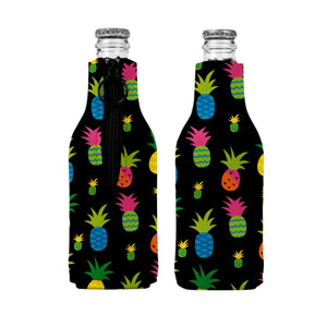 Pineapple Stubby Holder Zip Up Bottle Holder Suits Cruiser 275ml Beer 330ml
