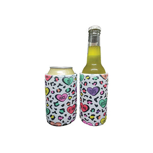 Love Heart Stubby Holder Slim Line or Standard Size