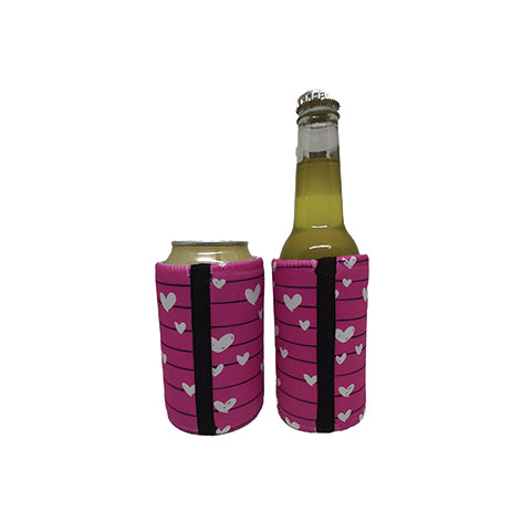 Love Heart Stubby Holder Slim Line or Standard Size