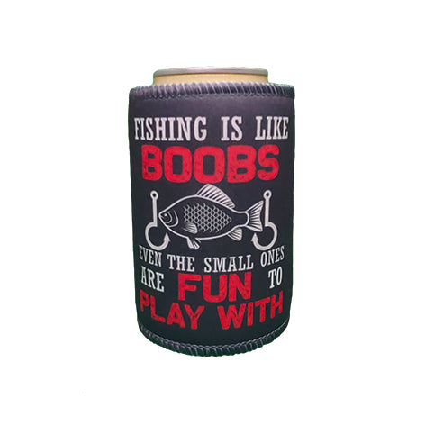 Fishing Is Like Boobs Stubby Holder – Aussie Decal Depot