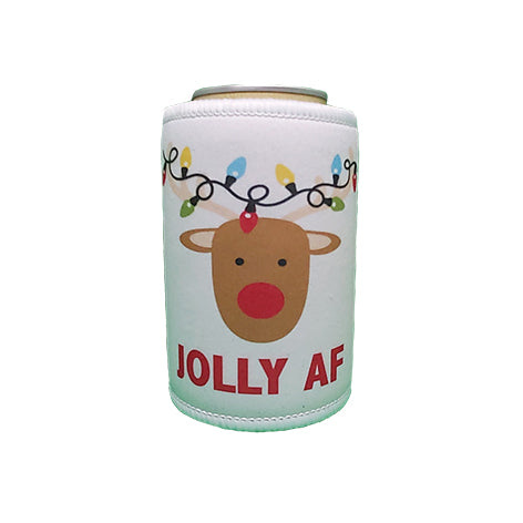 Jolly AF Christmas Stubby Holder