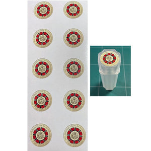 $2 100 Years of Repatriation Coin Tube Stickers 10 Pack With Free Postage (tube not included)