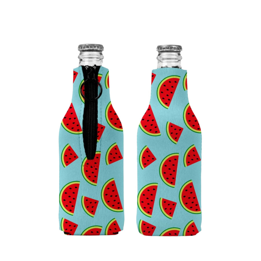 Watermelon Stubby Holder Zip Up Bottle Holder Suits Cruiser 275ml Beer 330ml